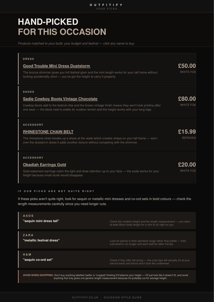 Sample Outfitify guide page 2 — product picks with prices and buy links